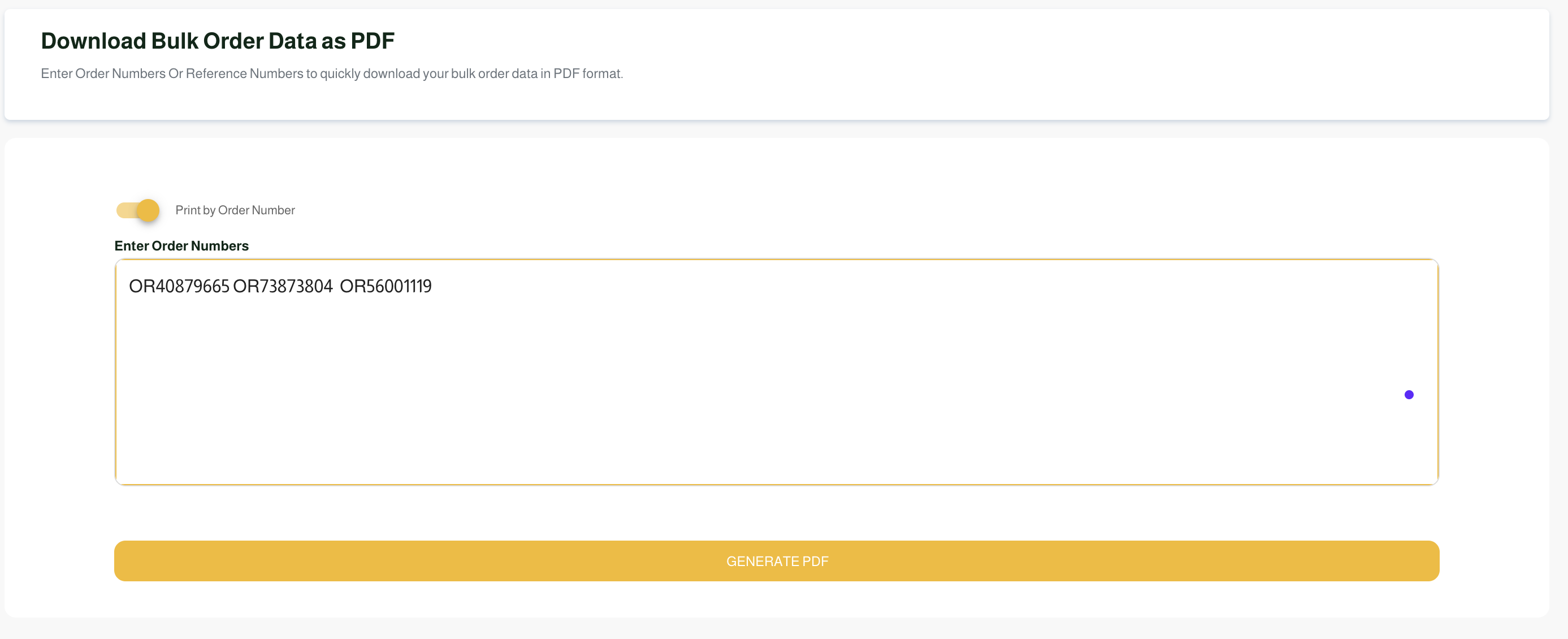 Bulk PDF Download