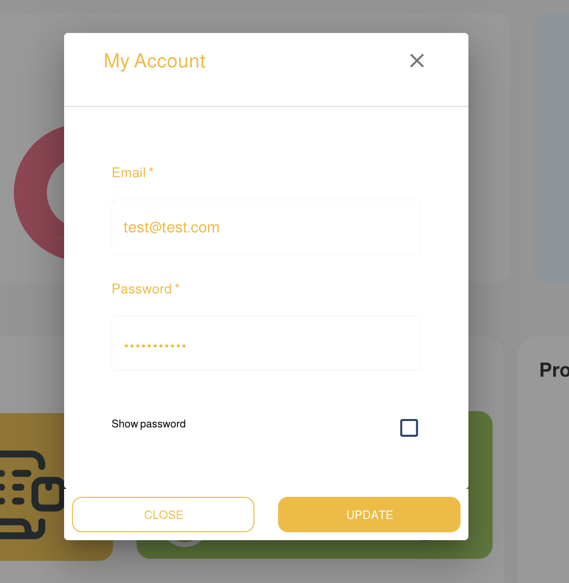 My Account Settings